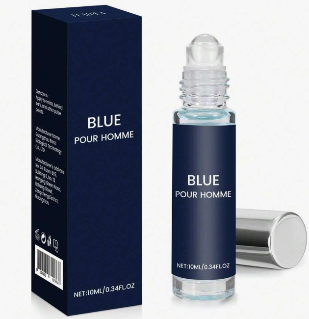 Men's perfume roll-on woody scent