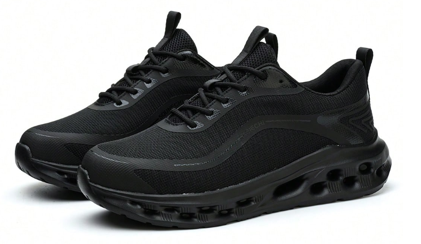 Black worker shoe