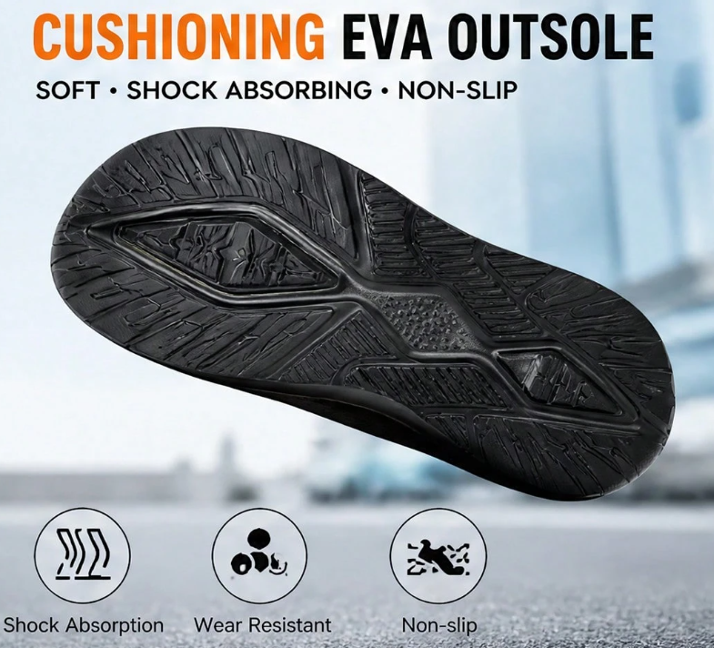 Black worker shoe