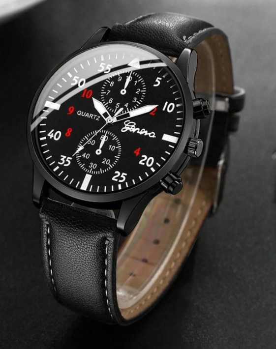 Men's PU Quartz Watch